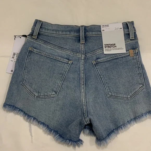 🛑SOLD🛑 NWT JOE’S Alex Denim Cut Off Shorts Blue Size 25 - Picture 10 of 14